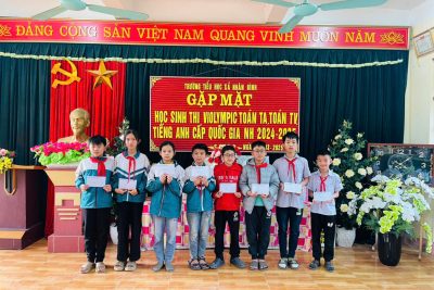 Tổ chức gặp mặt học sinh thi Violympic môn Toán TA, Toán TV, Tiếng Anh IOE vòng quốc gia năm học 2024-2025